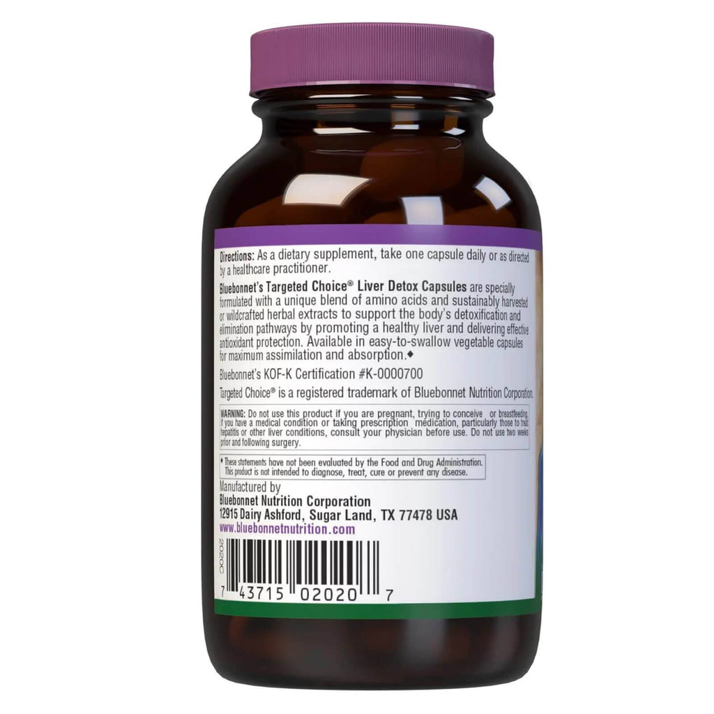 Bluebonnet Targeted Choice Liver Detox 30 Veg Capsules - DailyVita