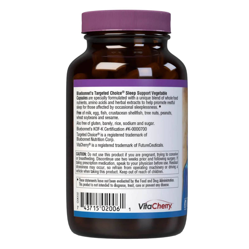 Bluebonnet Targeted Choice Sleep Support 60 Veg Capsules - DailyVita