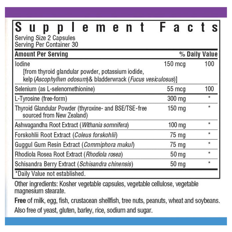 Bluebonnet Targeted Choice Thyroid Boost 60 Veg Capsules