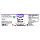 Bluebonnet Taurine 1000 mg 50 Veg Capsules - DailyVita