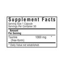 Bluebonnet Taurine 1000 mg 50 Veg Capsules - DailyVita