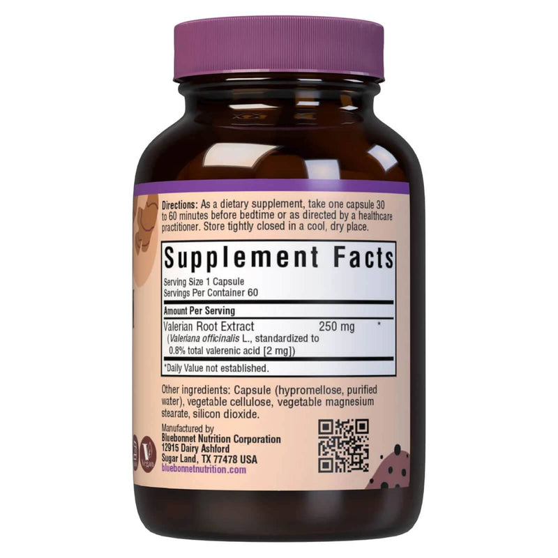 Bluebonnet Valerian Root Extract 60 Veg Capsules - DailyVita