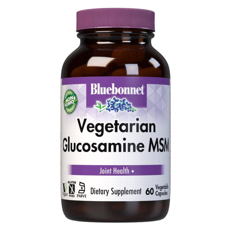Bluebonnet Vegetarian Glucosamine & MSM 60 Veg Capsules - DailyVita