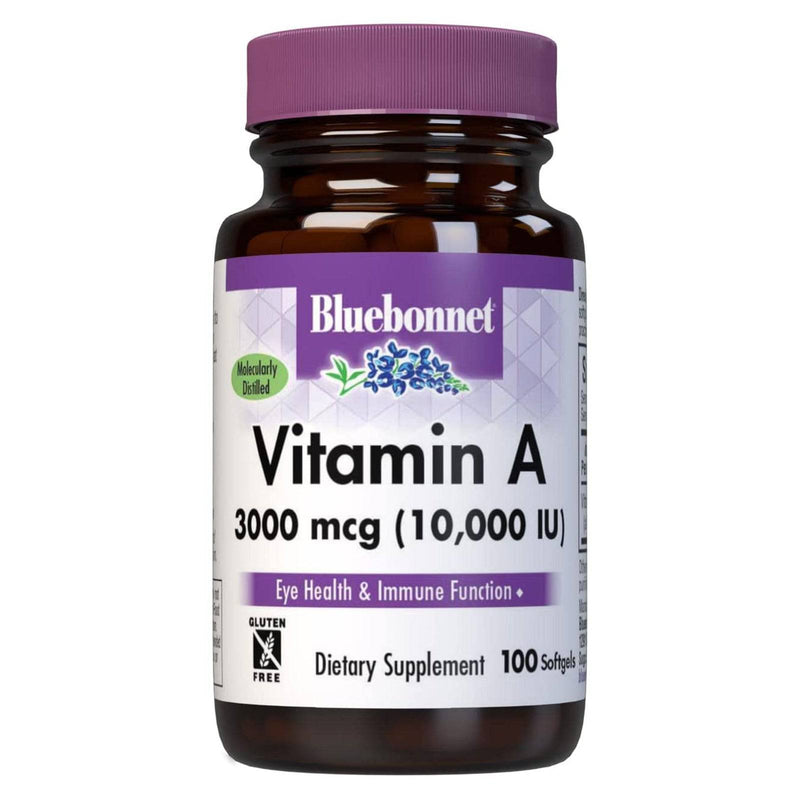 Bluebonnet Vitamin A 3000 mcg (10000 IU) 100 Softgels