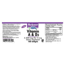 Bluebonnet Vitamin A & D3 3000 mcg (10000 IU)/10 mcg (400 IU) 100 Softgels - DailyVita