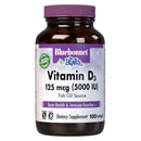 Bluebonnet Vitamin D3 125 mcg (5000 IU) 100 Softgels - DailyVita