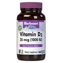 Bluebonnet Vitamin D3 25 mcg (1000 IU) 180 Veg Capsules - DailyVita