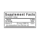 Bluebonnet Vitamin D3 25 mcg (1000 IU) 250 Softgels - DailyVita