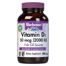 Bluebonnet Vitamin D3 50 mcg (2000 IU) 100 Softgels - DailyVita