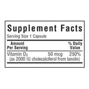 Bluebonnet Vitamin D3 50 mcg (2000 IU) 90 Veg Capsules - DailyVita