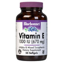 Bluebonnet Vitamin E 670 mg (1000 IU) Mixed 50 Softgels - DailyVita