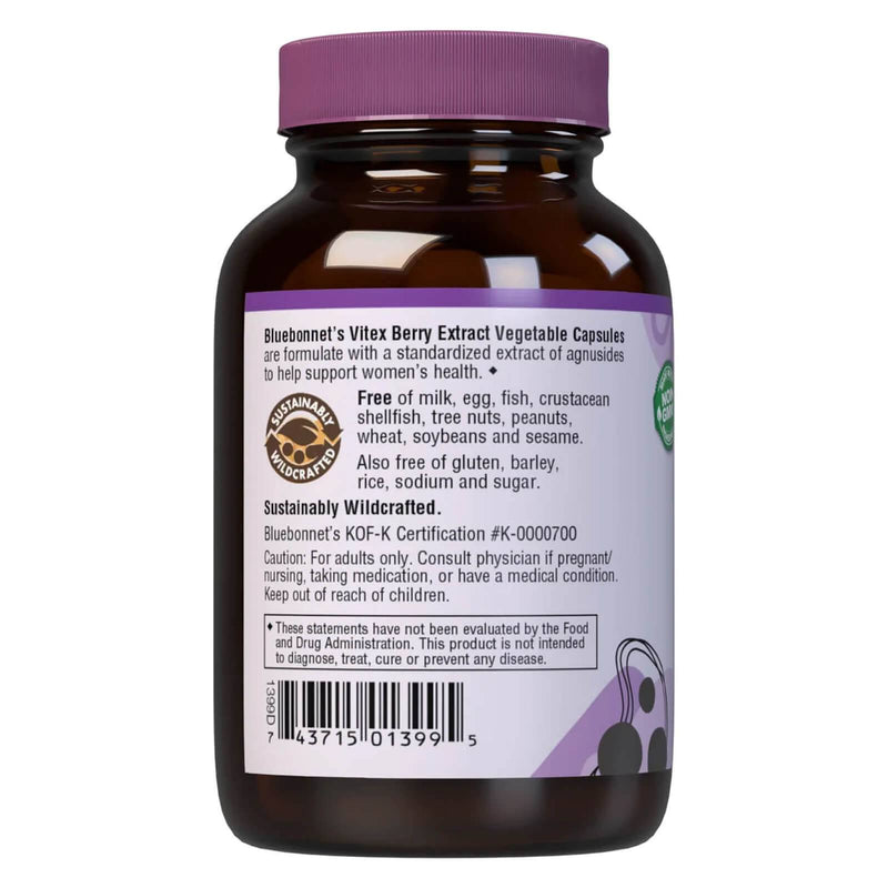 Bluebonnet Vitex Berry Extract 60 Veg Capsules