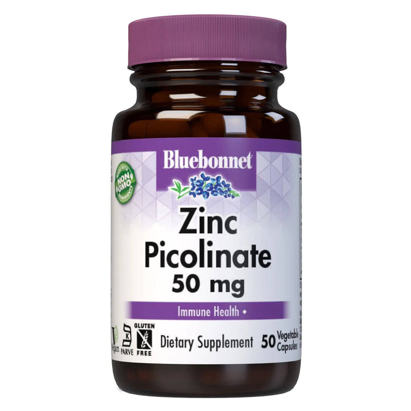 Bluebonnet Zinc Picolinate 50 mg 50 Veg Capsules