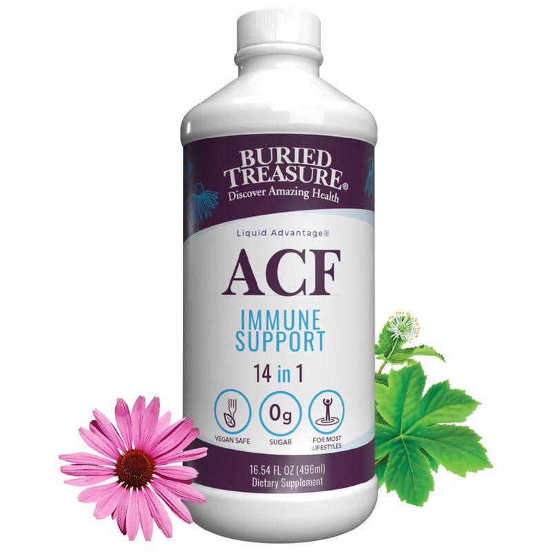 Tesoro enterrado ACF Respuesta inmunitaria avanzada y apoyo inmunitario 16 fl.oz (473ml)