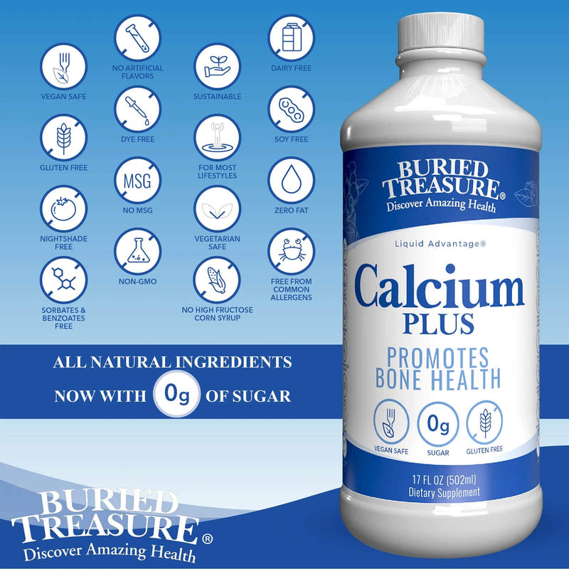 Buried Treasure Calcium Plus Blueberry Liquid Nutrients 16 fl oz (473 ml)