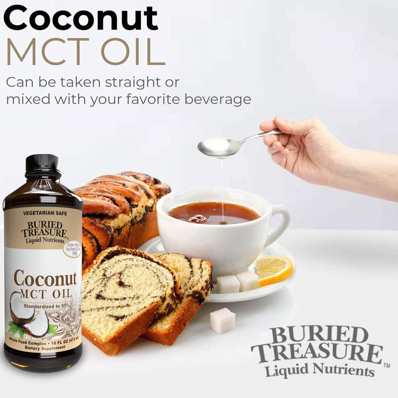 Nutrientes líquidos de aceite MCT de coco Buried Treasure 16 fl.oz (473ml)