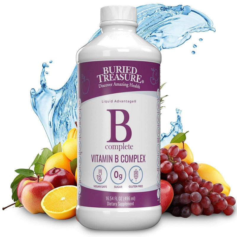 Nutrientes Líquidos de Vitaminas B del Tesoro Enterrado 16 fl.oz (473ml)