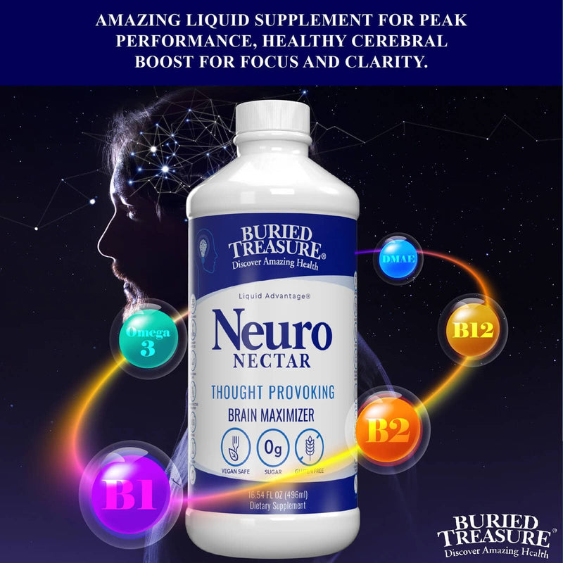 Buried Treasure Neuro-Nectar Mental Maximizer Liquid Nutrients 16 fl oz (473 ml)