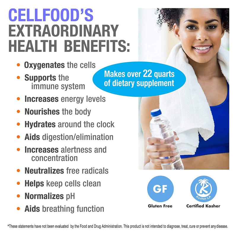 Cellfood Liquid Concentrate、1-Ounce + Free CellFood book by Lumina Health-Oxygen Energy