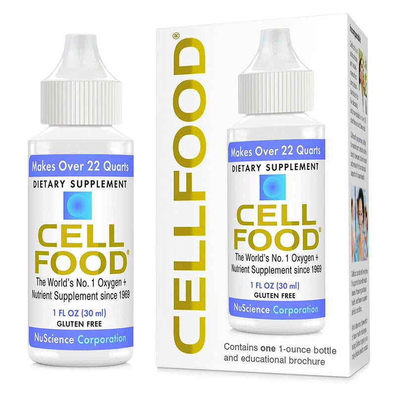 Cellfood Liquid Concentrate 1 oz + Free CellFood book by Lumina Health Oxygen Energy