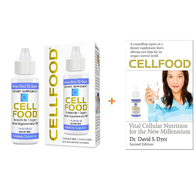 Cellfood Liquid Concentrate、1-Ounce + Free CellFood book by Lumina Health-Oxygen Energy