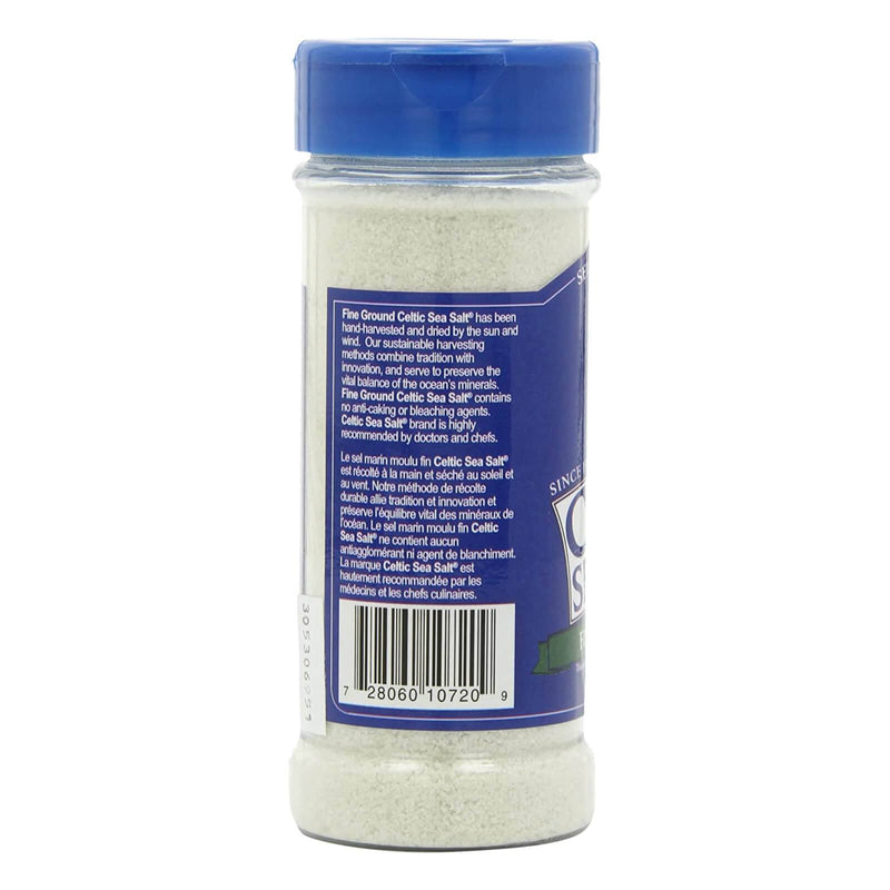 Celtic Sea Salt Fine Ground 1/2 lb (8 oz) Shaker