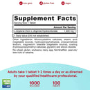 Jarrow Formulas Arginine 1000 mg 100 Tablets - DailyVita