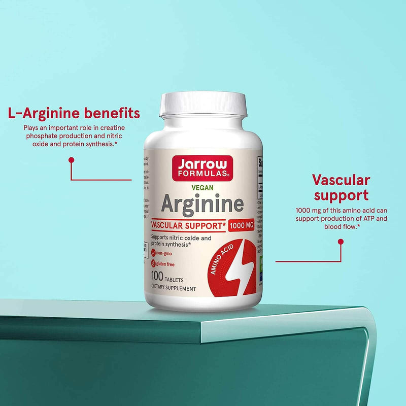 Jarrow Formulas Arginine 1000 mg 100 Tablets