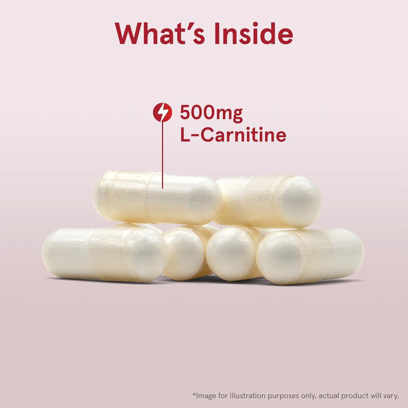 Jarrow Formulas, L-carnitina 500, 500 mg, 50 cápsulas vegetarianas