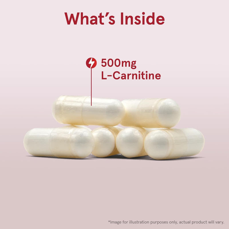 Jarrow Formulas, L-carnitina, 500 mg, 100 cápsulas vegetarianas