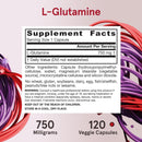 Jarrow Formulas L-Glutamine 750 mg 120 Veggie Caps - DailyVita