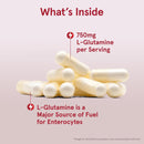 Jarrow Formulas L-Glutamine 750 mg 120 Veggie Caps - DailyVita