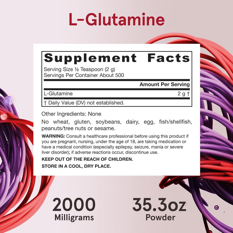 Jarrow Formulas L-Glutamine Powder 35.3 oz