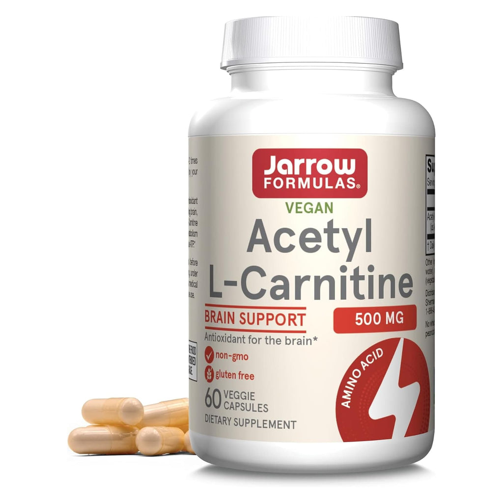 Jarrow Formulas Acetil l-carnitina 500 mg 60 tapas vegetarianas | DailyVita Jarrow Formulas Acetil l-carnitina 500 mg 60 tapas vegetarianas | DailyVita