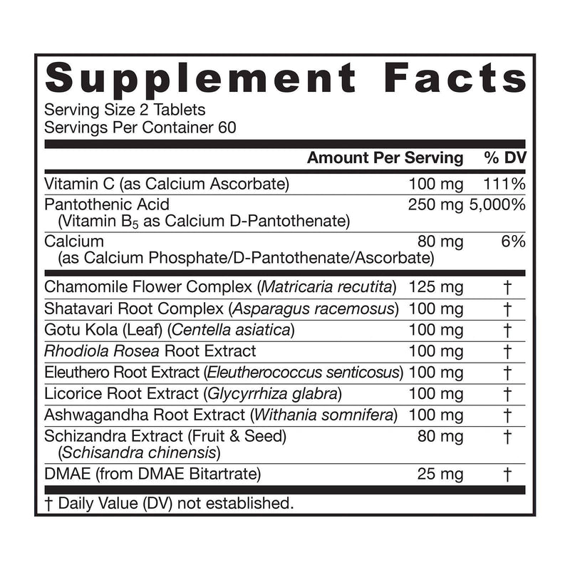 Jarrow Formulas, 부신 최적화제, 120정