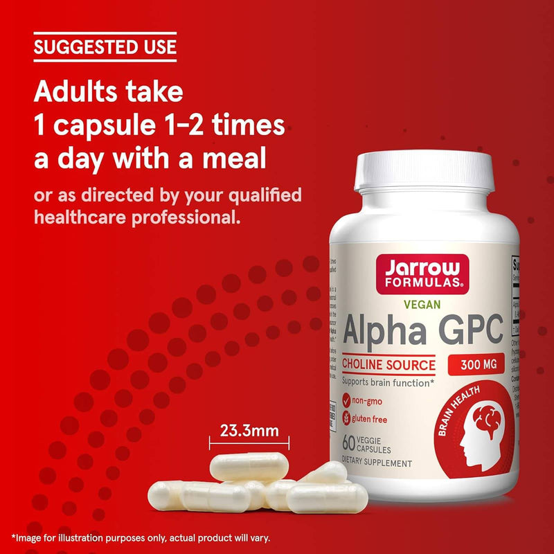 Jarrow Formulas Alpha GPC 300 mg 60 Veggie Caps