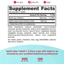 Jarrow Formulas Alpha Lipoic Sustain with Biotin Value Size 300 mg 120 Tablets - DailyVita