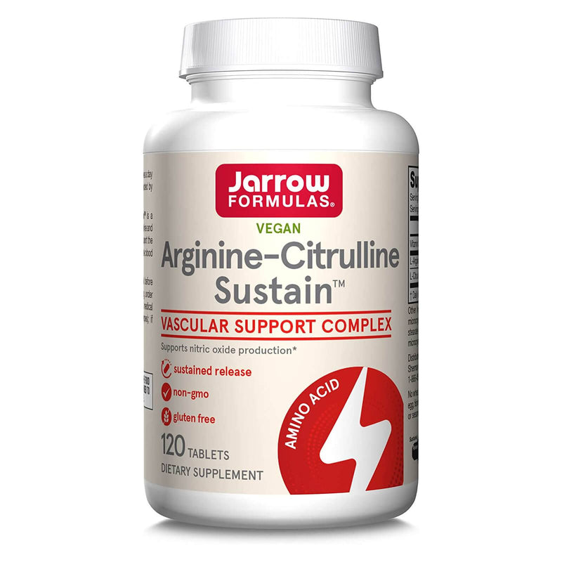 Jarrow Formulas, arginina-citrulina Sustain, 120 tabletas