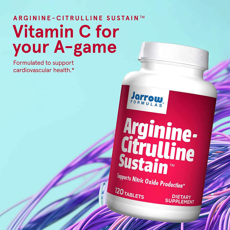 Jarrow Formulas, arginina-citrulina Sustain, 120 tabletas