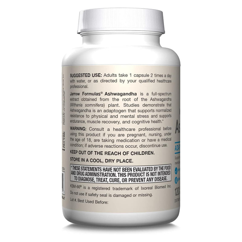 Jarrow Formulas Ashwagandha 300 mg 120胶囊