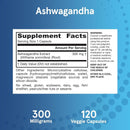 Jarrow Formulas Ashwagandha 300 mg 120 Capsules - DailyVita