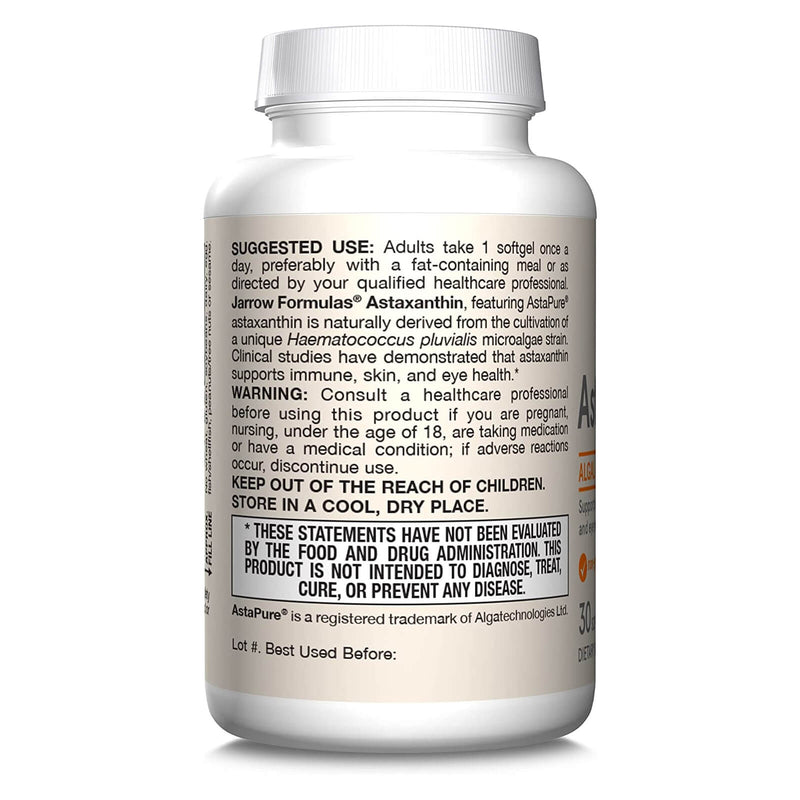 Jarrow Formulas Astaxanthin 12 mg 30 Softgels