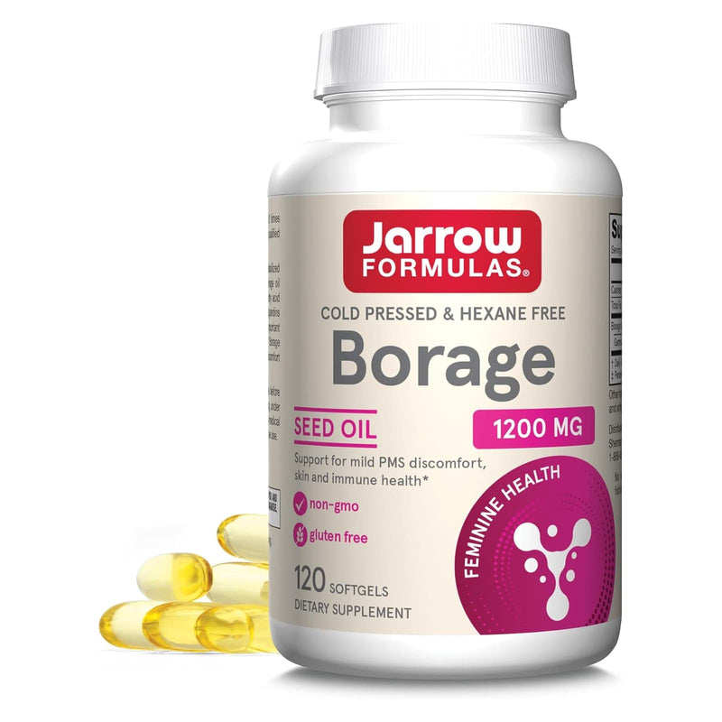 Fórmulas Jarrow, Borragem, GLA-240, 1200 mg, 120 Cápsulas Cápsulas