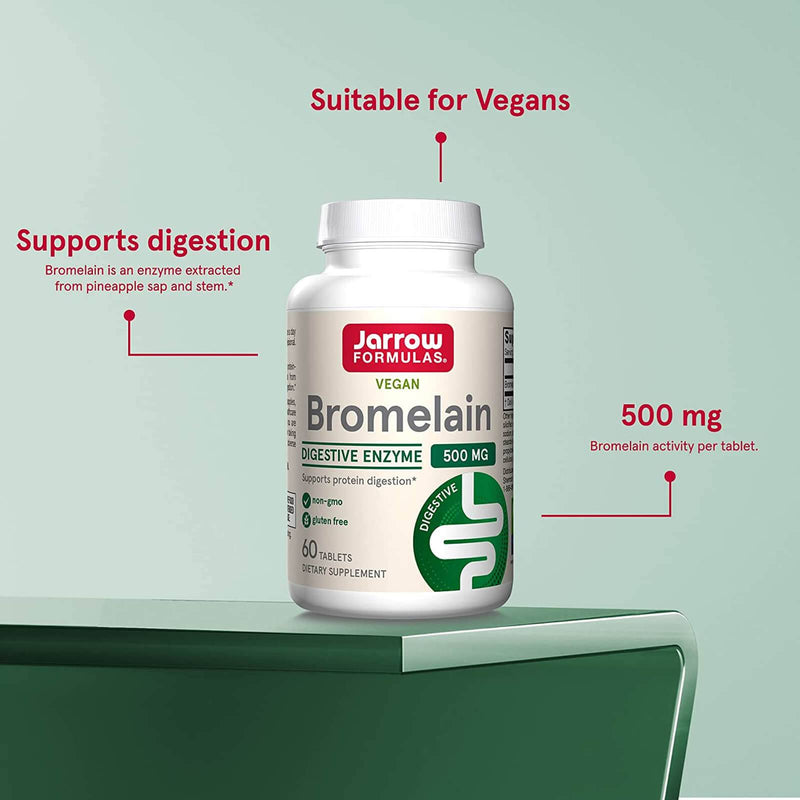 Jarrow Formulas Bromelain 1,000 gDU 60 Tablets