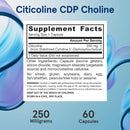 Jarrow Formulas Citicoline CDP Choline 250 mg 60 Capsules - DailyVita