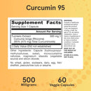 Jarrow Formulas Curcumin 95 500 mg 60 Veggie Caps - DailyVita
