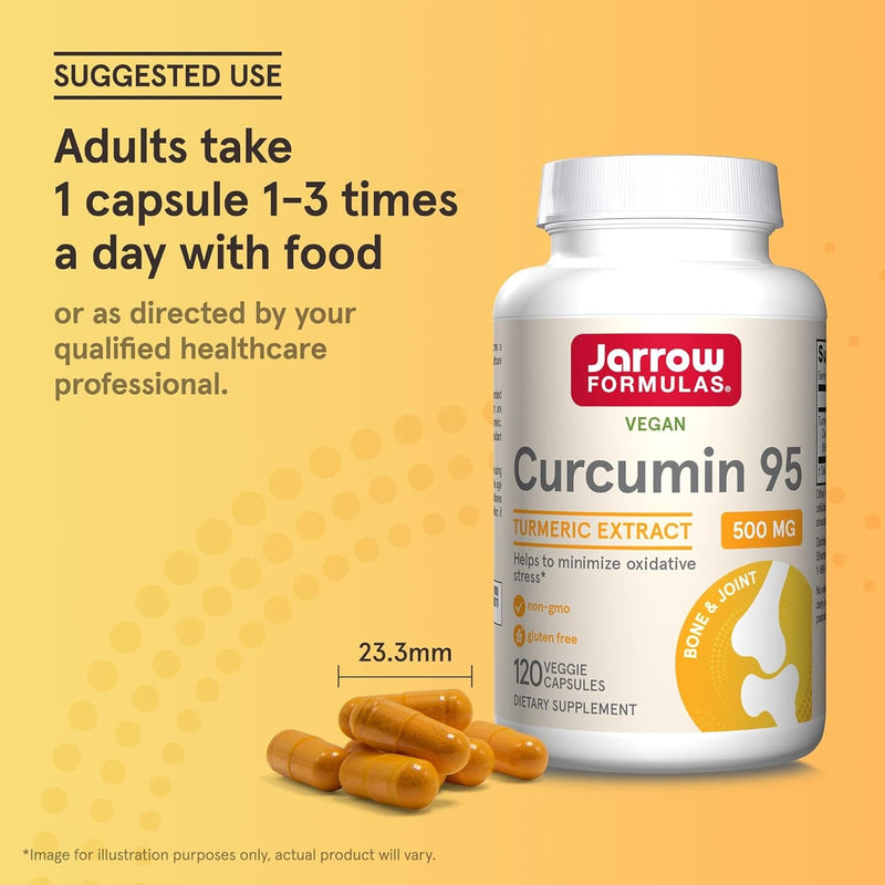 Jarrow Formulas Curcumin 95 Turmeric Extract 500 mg 120 Veggie Caps