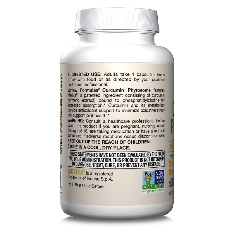 Jarrow Formulas Curcumin Phytosome 500 mg 60 Veggie Caps