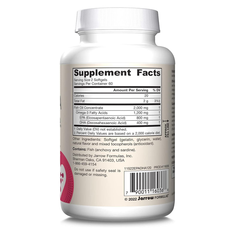 Jarrow Formulas EPA-DHA Balance 120 Softgels