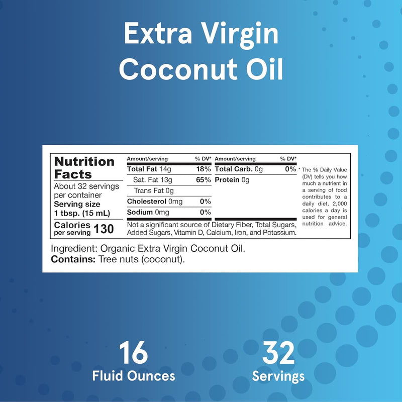 Jarrow Formulas Extra Virgin Coconut Oil Extra Virgin 16 fl oz